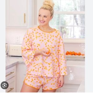 LAKE x ATLANTIC PACIFIC Ltd. Ed. Pima Penny Shorts Set - Pomelo Dot Size M NWOT